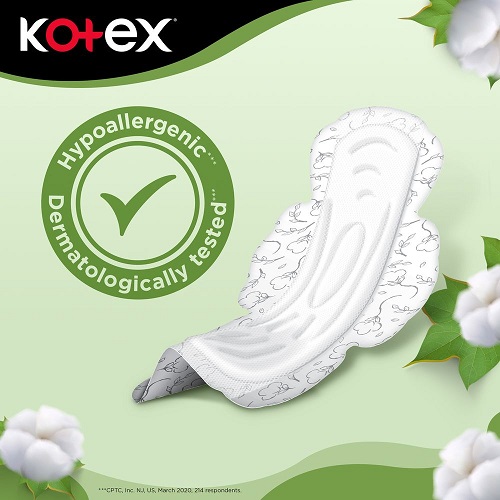 KOTEX NATURAL  MAXI COTTON SUPER 4 X44