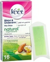 VEET NATURAL WAX STRIP BIKINI & UNDER 16 S