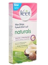 VEET NATURAL WAX STRIP LEG & BODY SHEA BUTTER 20 S