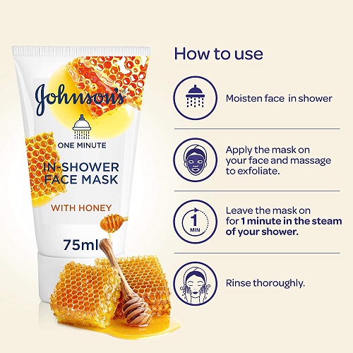 JOHNSON IN SHOWER FACE MASK HONEY 75 ML 