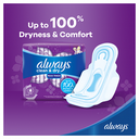 Always Sanitary Napkin Dry and Clean Large With Wings 10 Pieces