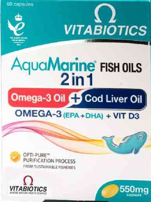 Aqua Marine Omega 3 550 Mg 60 Pieces