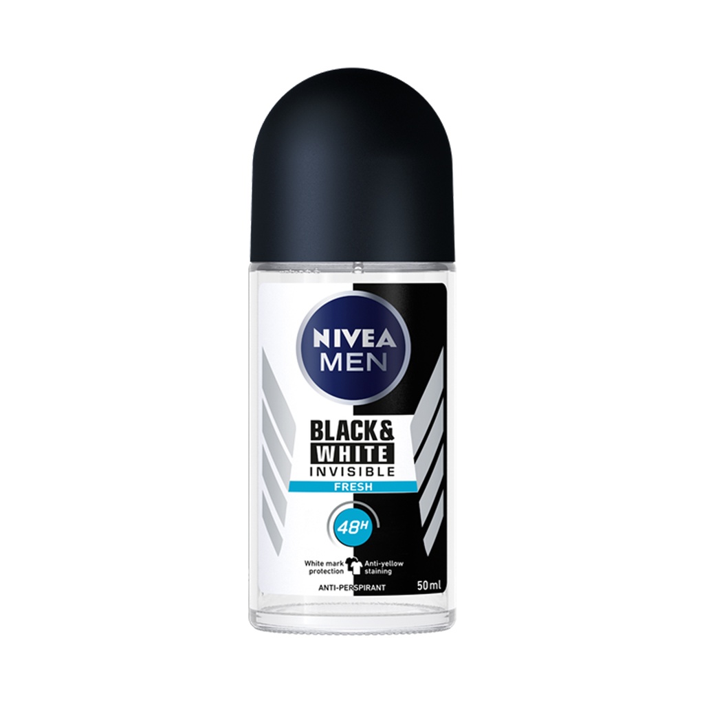 NIVEA INVISIBLE BLACK & WHITE FRESH MEN ROLL 50 