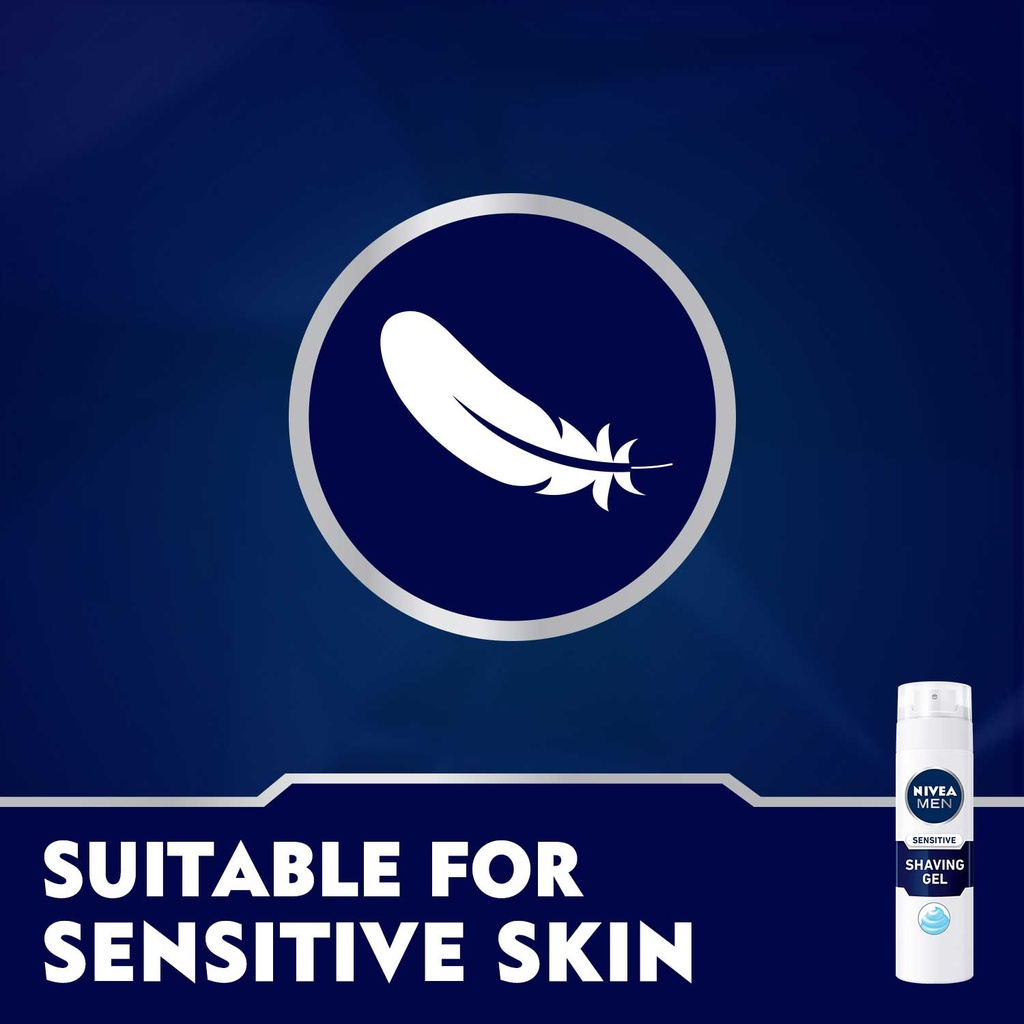 NIVEA SHAVING GEL SENSITIVE SKIN 200 ML ART.NO.817