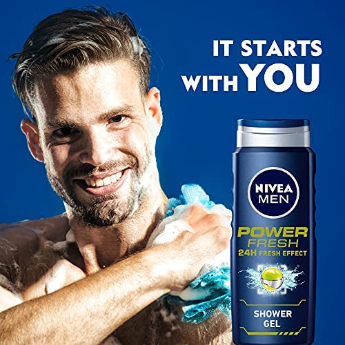 NIVEA SHOWER GEL POWER FRESH  MEN 500 ML 80898