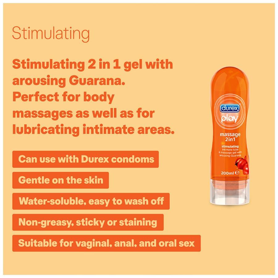 DUREX MASSAGE 2 IN 1 STIMULATING GEL 200 ML