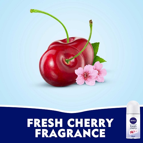 NIVEA DEODRANT FRESH CHERRY ROLL 50 ML 