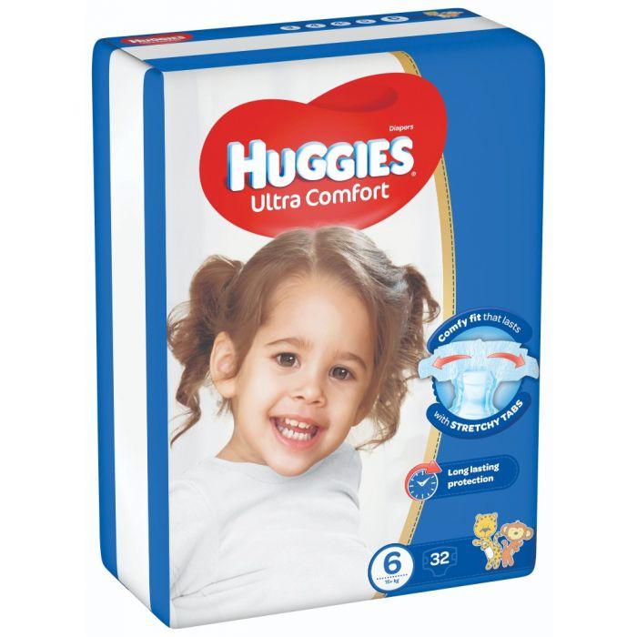 HUGGIES  NO 6 XXL 2 X 32