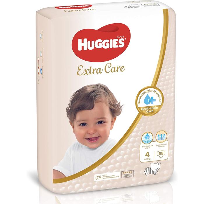 HUGGIES NO 4 + PLUS 2 X 68