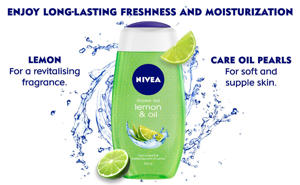 NIVEA B-SHOWER GEL LEMON OIL 250 ML ART.NO.1140452