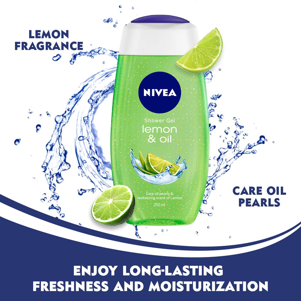 NIVEA B-SHOWER GEL LEMON OIL 250 ML ART.NO.1140452