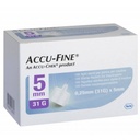 ACCU-FINE PEN NEEDLES 0.25MM 31 G 5MM 100