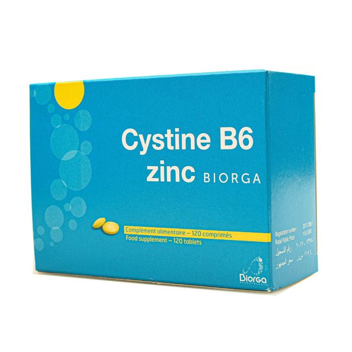 CYSTIN B 6 ZINC BIORGA 120 TAB