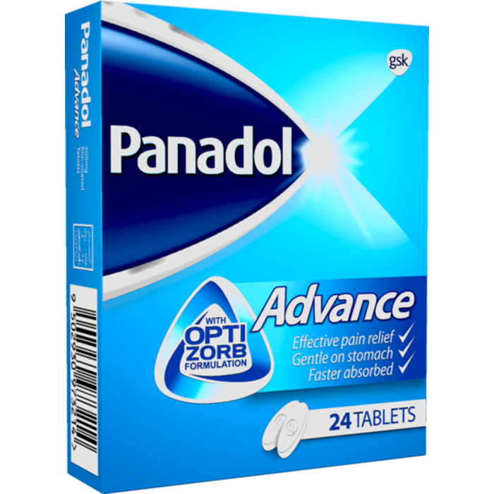 PANADOL ADVANCE 500 MG 24 TAB