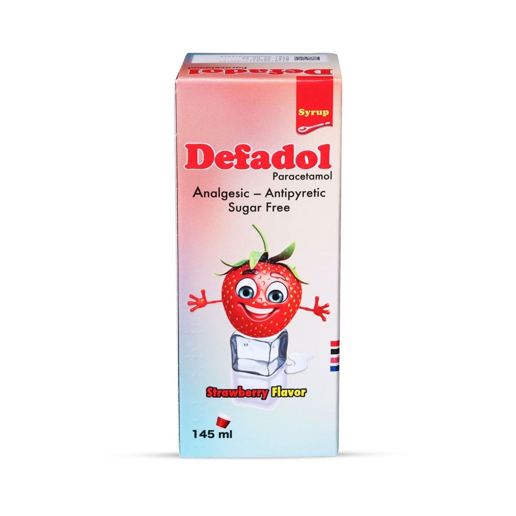 Defadol Analgesic and Antipyretic Strawberry Flower 145 ML