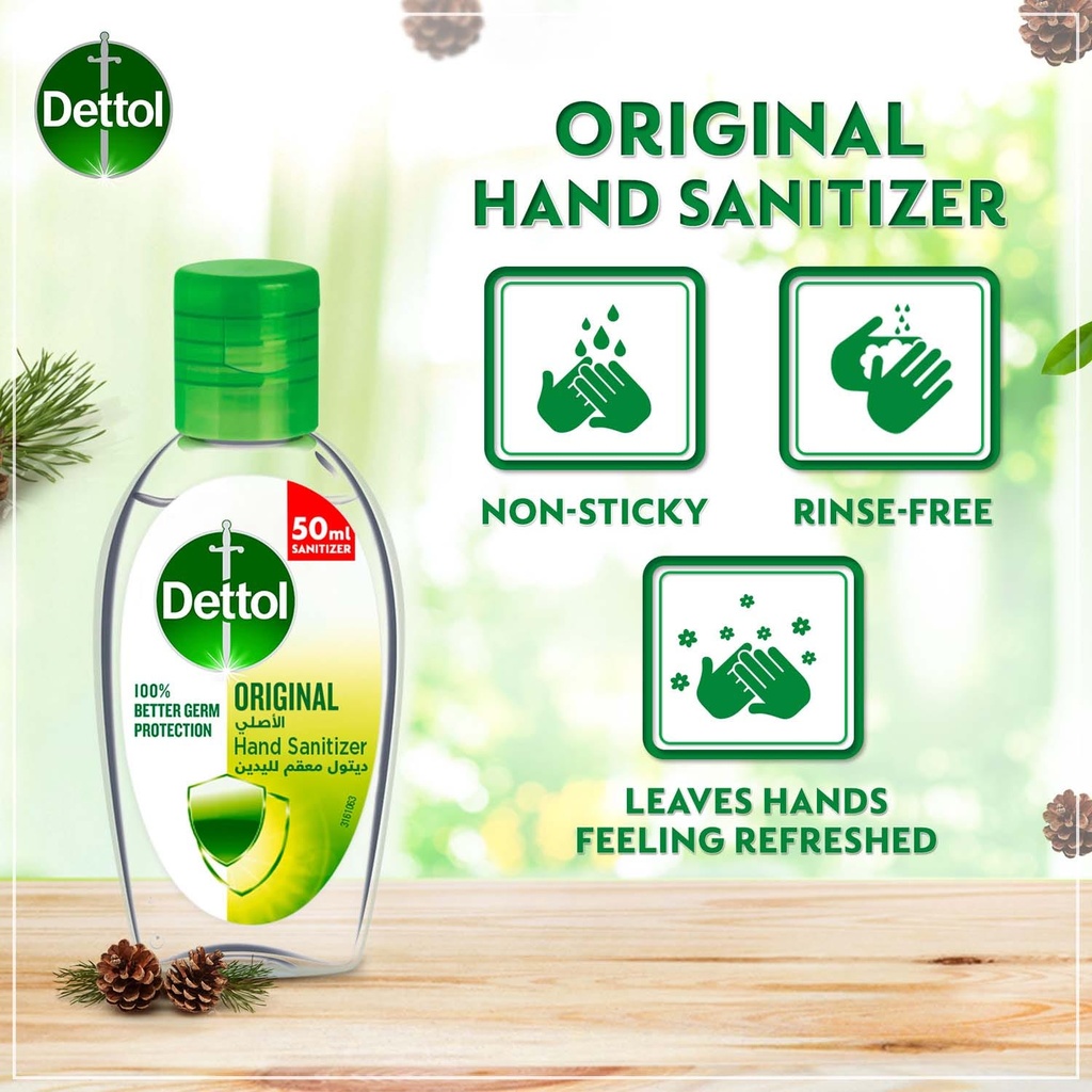 DETTOL HAND SANITIZER ORIGINAL 50ML