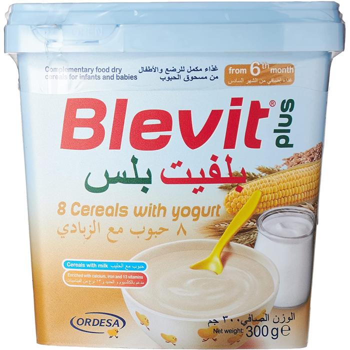 BLEVIT PLUS 8 CEREALS WITH YOGURT 300 GM