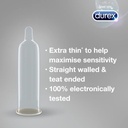 DUREX INVISIBLE EXTTRA THIN SENSITIVE 12  CONDOM