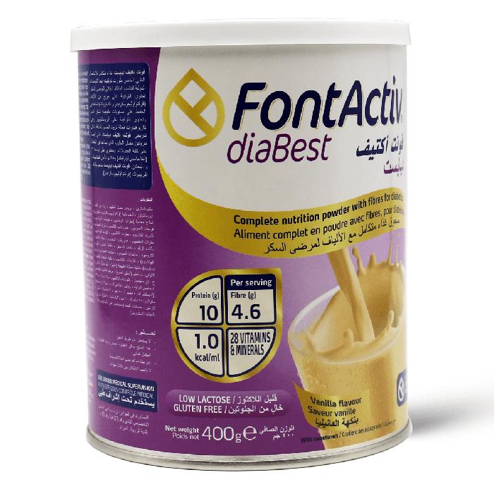 FONT ACTIV DIABEST MILK VANILLA 400 G