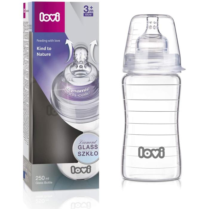 LOVI BOTTLE GLASS 250 ML PURE 74/200