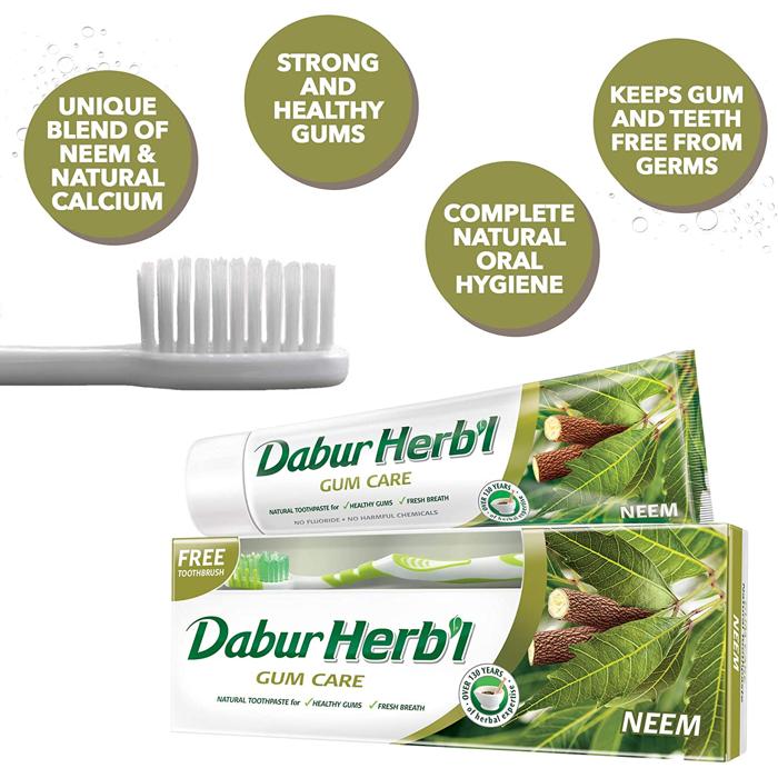 DABUR HERBAL NEEM T / P 150 G + T / B FREE