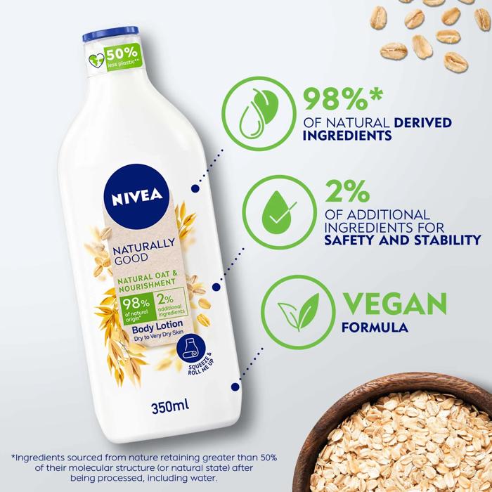 NIVEA BODY LOTION NATURAL OAT  And NOURISHMENT 350 ML