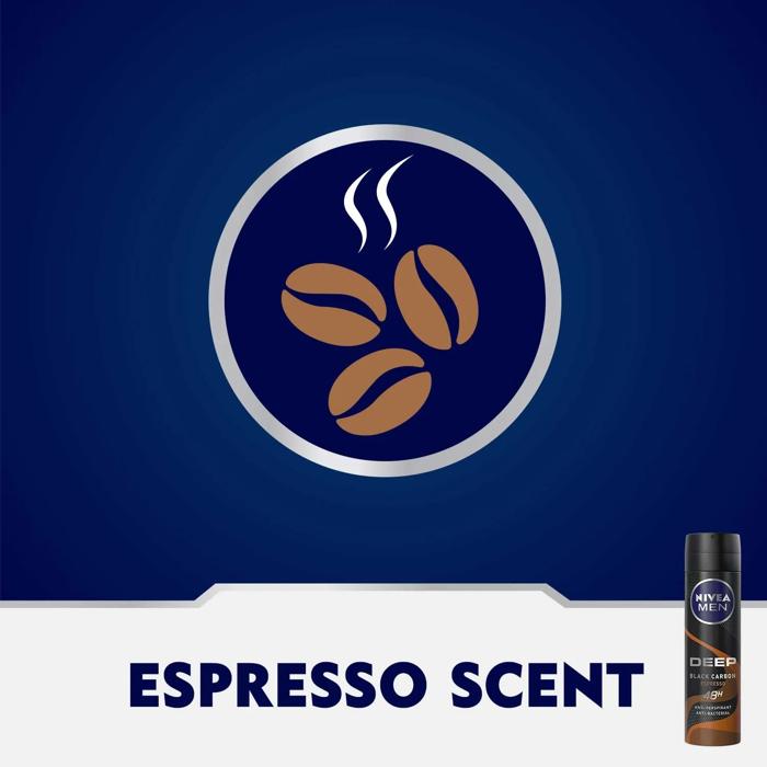 NIVEA SPRAY DEEP BLACK CARBON ESPRESSO150 ML