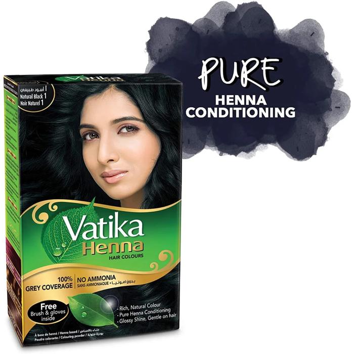 VATIKA HENNA COLOUR NATURAL BLACK