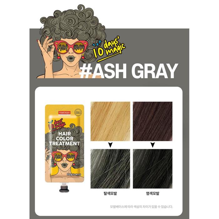 PUREDERM HAIR COLOR TREATMENT ASH GRAY 483