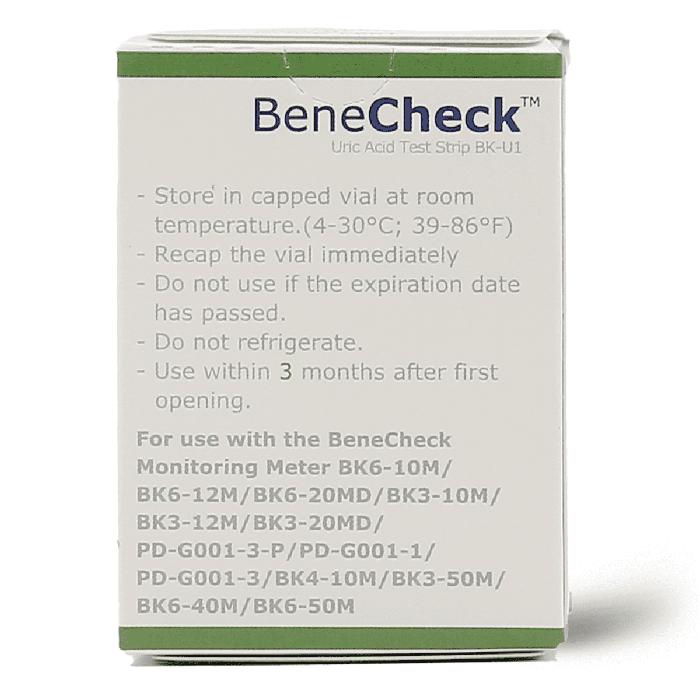 BENE CHECK URIC ACID SELF TESTING 10 STRIP