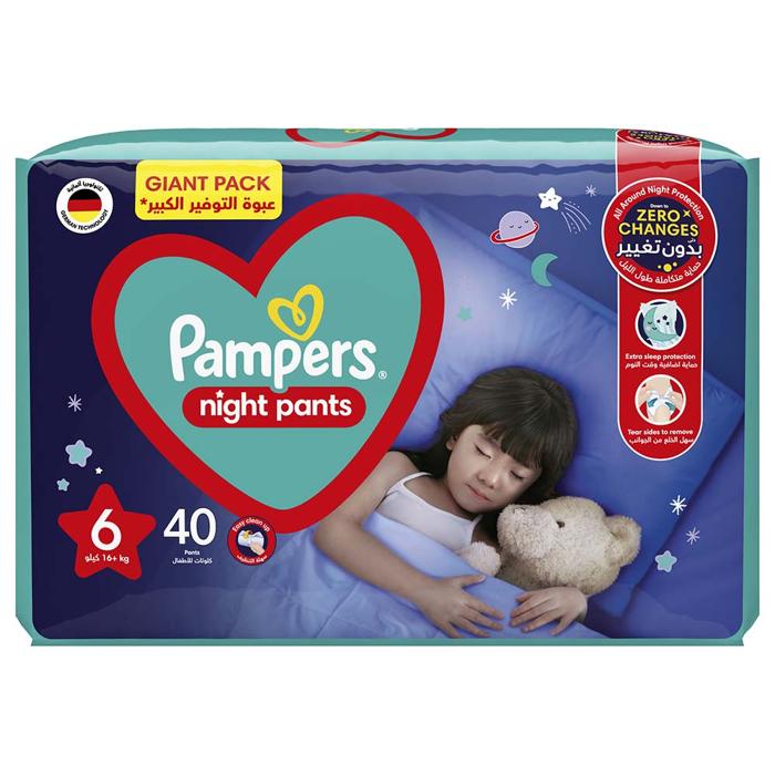 PAMPERS NIGHT PANTS 6 40 DIAPER 1 pack | Alshafi