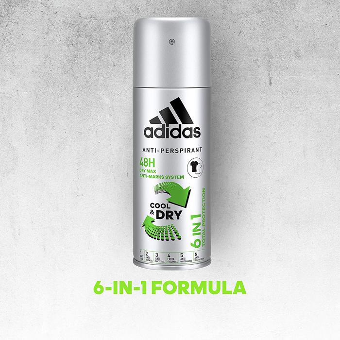 ADIDAS DEO SPRAY COOL&DRY 6 IN 1 150 ML 