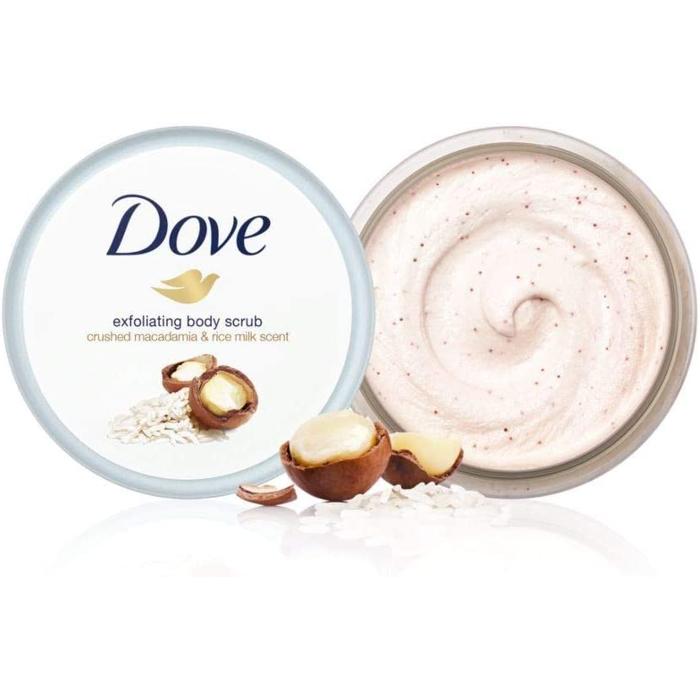 DOVE EXFOLIATING BODY SCRUB  CRUSGED MACA 225 ML