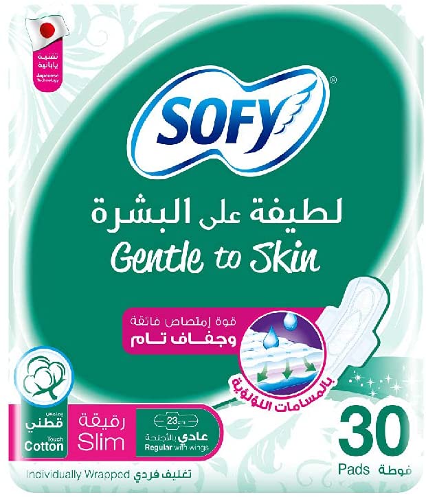 SOFY SLIM REGULAR  GENTLE TO SKIN 23 CM 30 Pad 1 Pack