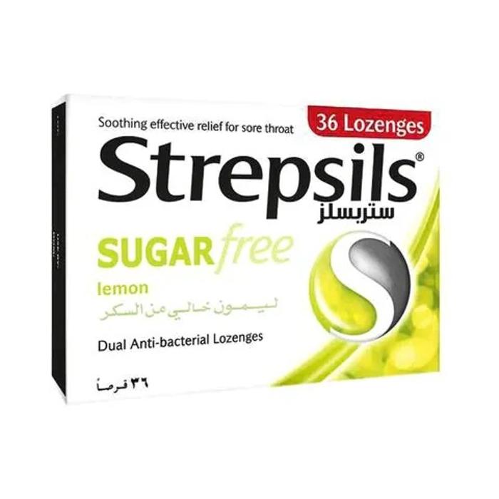 STREPSILS LEMON SUGAR FREE 36 LOZ