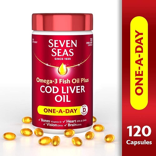 Seven Seas Dietary Supplement Cod Liver Oil 120 Pieces