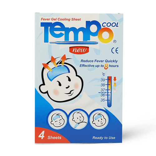 Tempo Cool Cooling Gel Sheet 4 Pieces