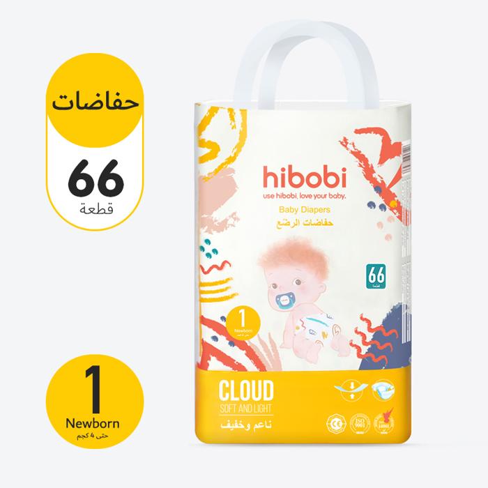 HIBOBI HIGH TECH NO1 NEW BORN 66 Diaper  1 Pack