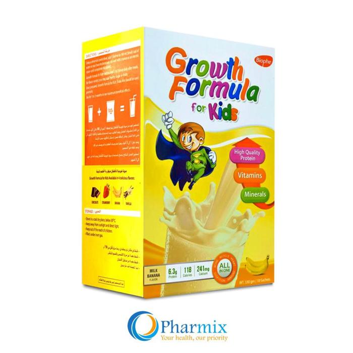 GROWTH FORMULA FOR KIDS BANANA 10 SACHETS