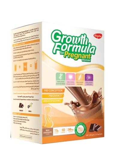 GROWTH FORMULA FOR PREGNATE CHOCOLATE 10 SACHETS