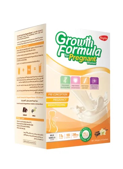 GROWTH FORMULA FOR PREGNATE VANILLA 10 SACHETS