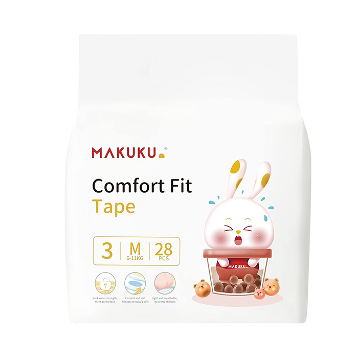 MAKUKU COMFORT FIT TAPE NO-3 M (6-11 KG) 28 DIAPERS 8925