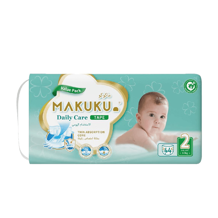 MAKUKU DAILY CARE NO 2 S (4-8KG) 44 DIAPER 0227 1 Pack