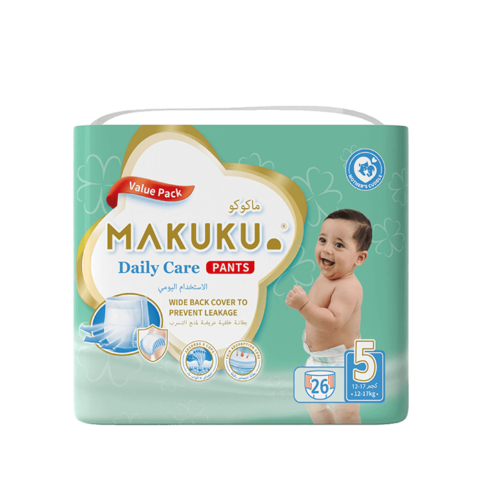 MAKUKU DAILY CARE PANTS NO 5 XL (12-17KG)26 DIAPER 0326