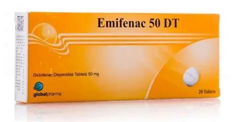 EMIFENAC 50 MG DISPERSABLE 20 TAB