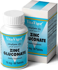 ZINC GLUCONATE 76 MG 60 TAB