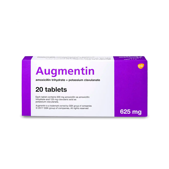 AUGMENTIN 625 MG 20 TAB