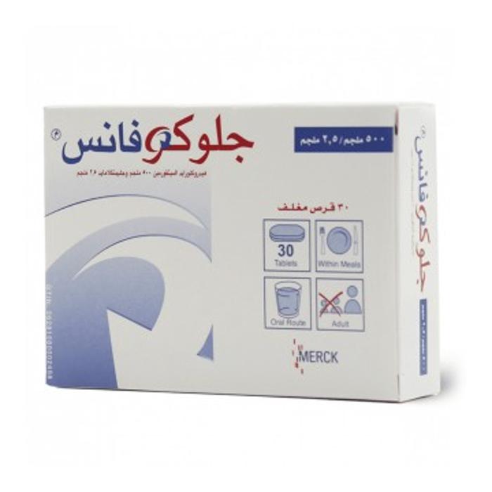 جلوكوفانس 2.5/500