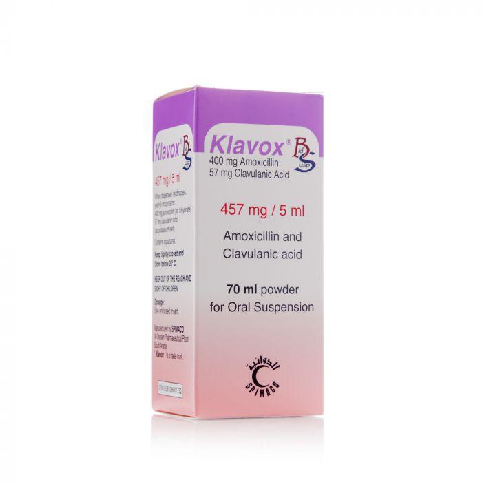 KLAVOX 457 MG¥5 ML SUSP 70 ML