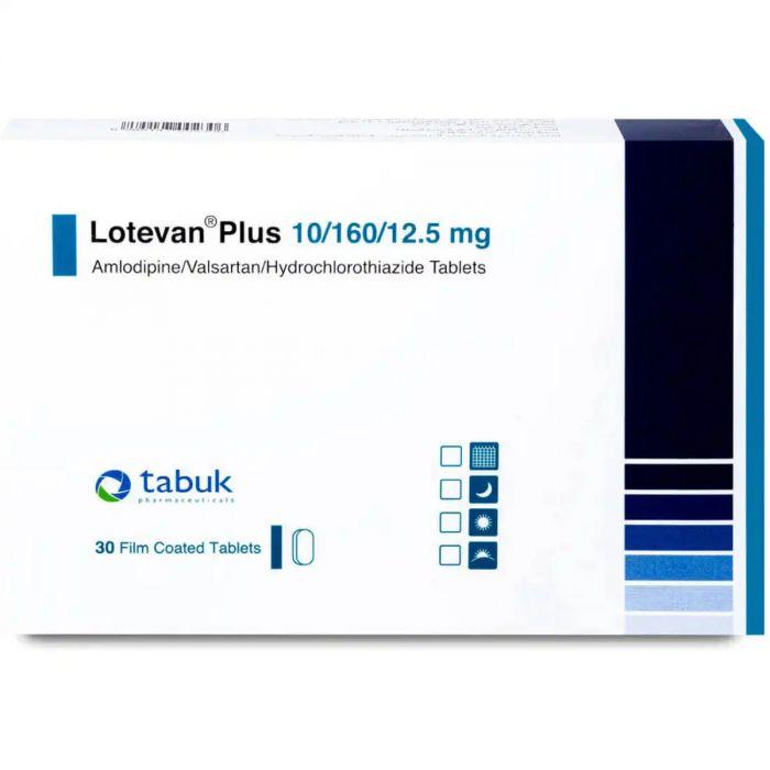 LOTEVAN PLUS 10/160/12.5 MG 30 TAB